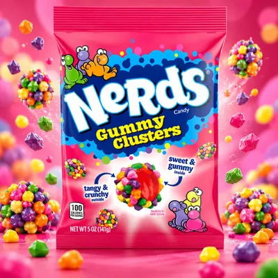 Produktbild von Nerds Gummy Clusters Rainbow 141g