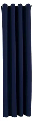 Blickdichter Vorhang 245x140 cm blau, 1 Stück, Verdunkelung, Schallschutz