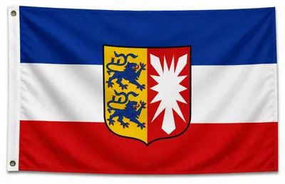 Produktbild von Flagge Schleswig-Holstein 90 x 150 cm mit Metallösen - Fahne - Hissfahne - Hissflagge - Sturmflagge - zum hissen - - 100 Gramm Stoffgewicht