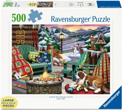 Produktbild von Ravensburger Puzzle 16442 - Apr#s-Ski - 500 Teile Large Pieces, Puzzlespaß mit größeren Puzzleteilen für die ganze Famil