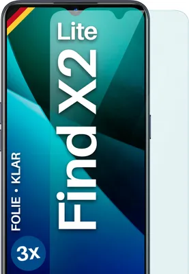 Produktbild von moex® 3x Schutzfolie kompatibel mit Oppo Find X2 Lite - Displayschutzfolie dünn Folie, Klar