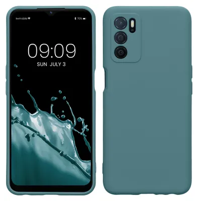 Produktbild von kwmobile Slim Case kompatibel mit Oppo A16 / A16s / A54s Hülle - Handyhülle aus Silikon in Arctic Night