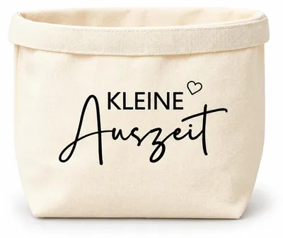 Faltbare Aufbewahrungsbox aus Textil, 30 × 23,5 × 15 cm, weiß