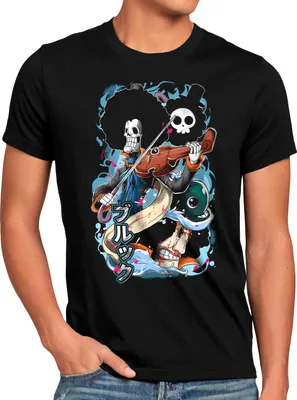 Produktbild von style3 Brook Herren T-Shirt anime manga luffy cosplay