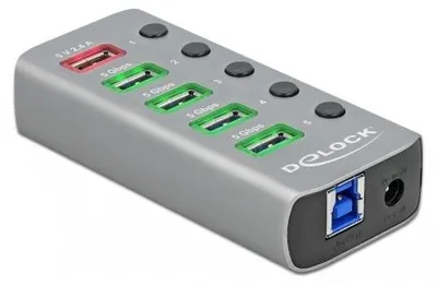 Imagen del producto de Hub de Delock - 4 puertos USB 3.2 Gen 1 - Para escritorio
