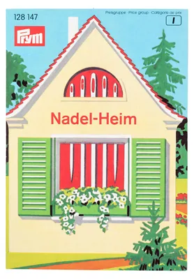 Näh- und Stopfnadeln, 19 Stück, mit Einfädler, Nadelheim