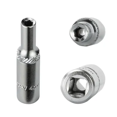 Produktbild von Stecknuss Sechskant 4mm 6 Kant 1/4" lang (CR-V)