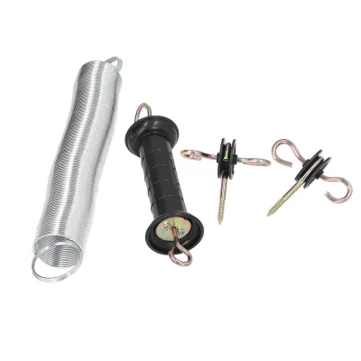 Obrázok produktu pre Elektrický plot Gate Kit PP Iron 5 metrov Animal Spring Door Accessory s rukoväťou Izolovaný klinec pre hospodárske zvieratá