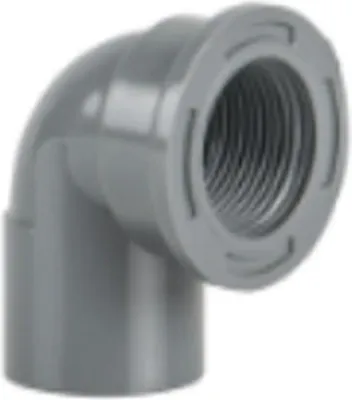 Produktbild von PVC-Formstück – 90°-Winkel mit Innengewinde 25 mm x 3/4"
