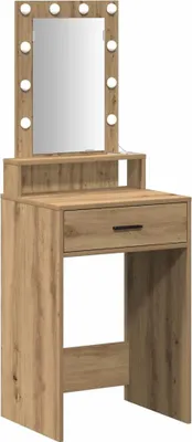 Obrázek produktu pro vidaXL Toaletní stolek s úložným prostorem hnědý 50 x 41 x 140 cm Materiál na bázi dřeva