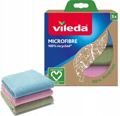 Obrázek produktu pro Vileda 100% Recyklovaná mikrovláknová utěrka vícebarevná