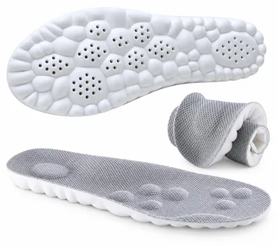 Produktbild von INF 4D ultraweiche und atmungsaktive Einlegesohlen 1 Paar Grau 43-44