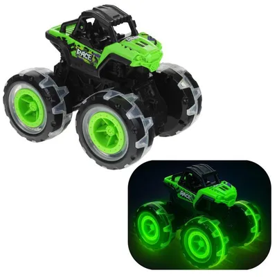 Produktbild von Monster Truck Jeep Offroad Auto Sound Licht - Grün