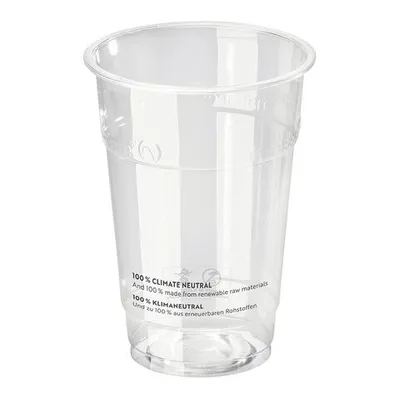 Produktbild von 50x  Trinkbecher 200 ml mit Eichstrich  Ø 76 mm -Kunststoff (PLA)