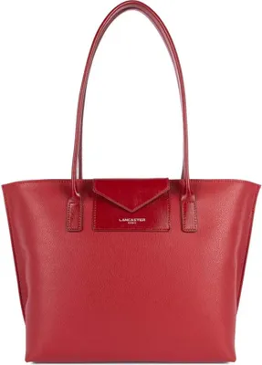 Image de Lancaster Sac cabas épaule Zippée M Maya Carmin