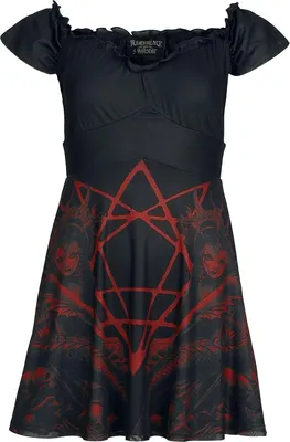 Produktbild von Alchemy by Killstar Kurzes Kleid Damen Atargatis Mini Dress schwarz/rot M