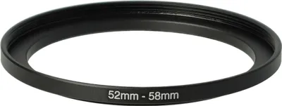 Produktbild von vhbw Step-Up-Ring Adapter 52mm - 58mm für Kamera Objektiv - Filteradapter, Metall Schwarz