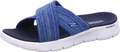 Produktbild von Skechers Go Walk Flex Damen Pantolette in Blau, Größe 38