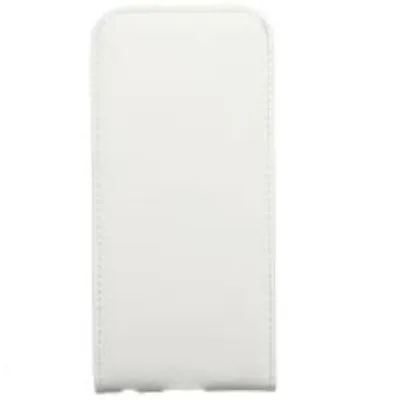 Produktbild von Slim Leder Flip Handyhülle für iPhone 6, 6s - Weiß Schutz Case 4250710555376