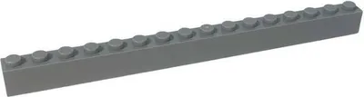 Produktbild von LEGO® 1x16 Steine Hochsteine Hellgrau - 2465 NEU! Menge 50x