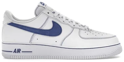 Immagine prodotto di Nike Air Force 1 Low '07 LV8, colore bianco e blu royal, taglia EU 46