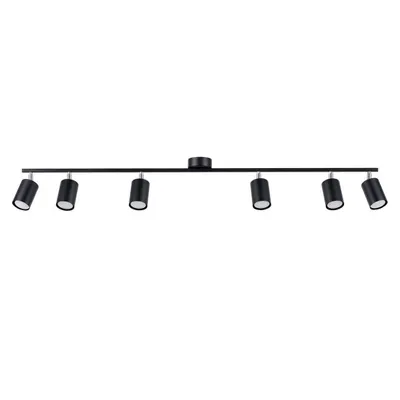 Zdjęcie produktu dla Spot sufitowy nowoczesny 6 punktowy czarny 6xGU10 10W LEMMI SL.1169 Sollux Lighting