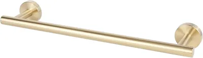 Produktbild von Handtuchhalter aus Edelstahl, 40 cm, gebürstetes Gold, zur Wandmontage für Badezimmer oder Küche
