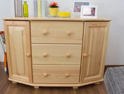 Produktbild von Kommode Massivholz 058 - 78 x 118 x 47 cm (H x B x T)