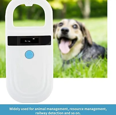 Produktbild von PET Microchip Reader, USB-wiederaufladbare Tier-Chip-ID-Scanner unterstützt FDX-B-Emid, Tagscanner, Handheld-Leser-OLED-Display-Tiere, Haustiere, Hund