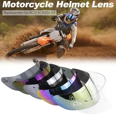 Productafbeelding van Windschermlens voor motorhelm, vervanging voor AGV K1, K3SV, K5 (volgelaatshelm)