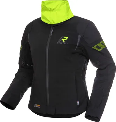 Zdjęcie produktu dla Damska tekstylna kurtka motocyklowa Rukka Elastina, czarny/żółty, 36