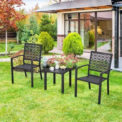 Produktbild von Gartenhocker für den Außenbereich - Gartentisch für den Balkon - Außenmöbel für die Terrasse
