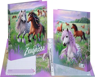 Produktbild von HERMA Zeugnisringbuch "Einhorn" DIN A4