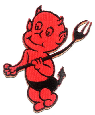 Produktbild von Little Devil - Aufnäher, Bügelbild, Aufbügler, Applikationen, Patches, Flicken, Zum Aufbügeln, Größe: 8.5 x 9 cm
