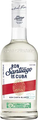 Produktbild von Santiago de Cuba Weisser Rum D.O.P. Cuba Ron Carta Blanca 38%vol Spirituosen