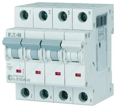 Image de HN-B16/3N Disjoncteur B 16A 3P+N 4M 6KA