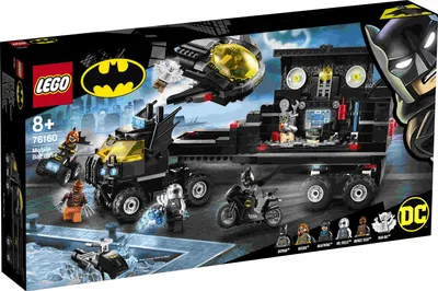 Produktbild von LEGO 76160 Super Heroes DC Batman Mobile Batbasis, Truck Spielzeug mit Batjet, Batquad, Motorrad und Wasserflitzer