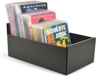 Produktbild von Famanu Aufbewahrungsbox für CDs, DVDs und Blu-Rays - 80 Discs, 26 x 8,5 x 16 cm