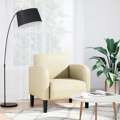 Produktbild von Stabli Möbel Sessel mit Armlehnen Creme 54 cm Kunstleder - Fernseh- & Relaxsessel CJG1795939