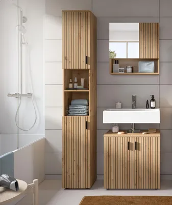 Produktbild von Badezimmer-Set >Mone< in artisan oak - 105x192x30cm (BxHxT)