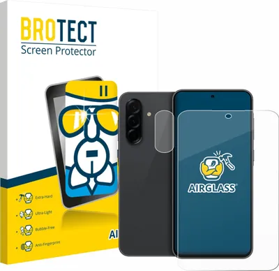 Produktbild von BROTECT Schutzglas für Samsung Galaxy A36 5G Enterprise Edition (Display+Kamera) Schutzfolie Panzer Folie Glas Display Schutz klar