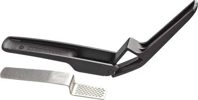 Image de Presse-ail ergonomique avec tamis amovible - Coupe-ail de haute qualité - Noir/argent - Pièce unique