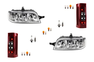 Produktbild von Johns, Scheinwerfer Heckleuchten Set Links Rechts passend für Fiat Ducato 244 Leuchtmi. 1328426080 1337816080 0001328426080 1347692080 6208E3 13284250