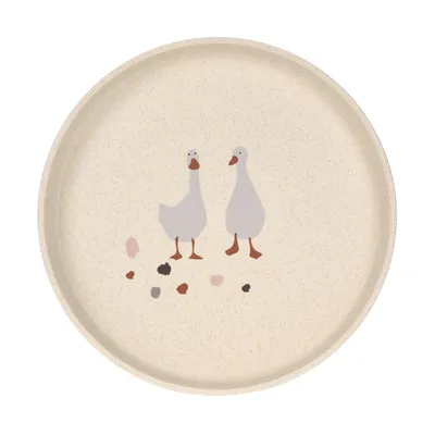 Produktbild von LÄSSIG Teller Kinder BPA-frei Spülmaschine Mikrowelle Tiny Farmer Goose