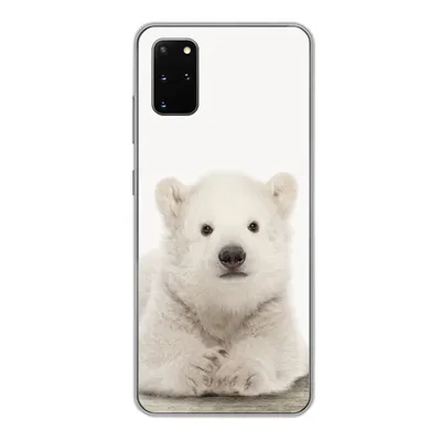 Produktbild von MuchoWow® Handyhülle Schutzhülle Hülle für Samsung Galaxy S20 Plus Eisbär - Tiere - Kinder - Weiß - Jungen - Mädchen Silikon Softcase Handy Hülle - Hartschale