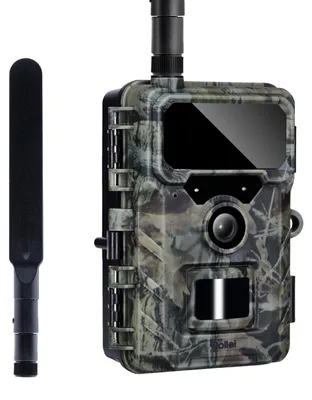 Produktbild von Rollei Wildkamera 4G SIMConnect, 4K Wildtierkamera mit SIM Karte & Handyübertragung App Wild Camera mit Bewegungsmelder Nachtsicht 32GB SD-Karte IP66