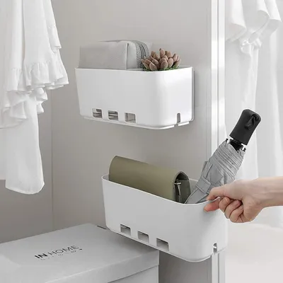 Zdjęcie produktu dla Solidchoice - Samoprzylepna organizer do szafy - Oszczędza miejsce