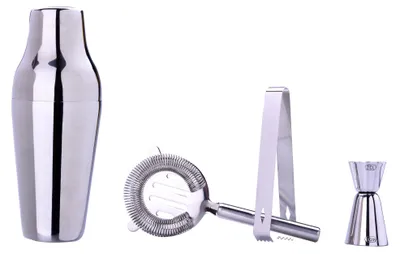 Immagine prodotto di Set da Cocktail 4 Pezzi in Acciaio Inox