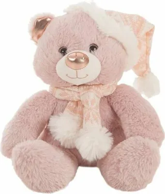 Obrázok produktu pre Ružový medvedík na maznanie (28 cm)