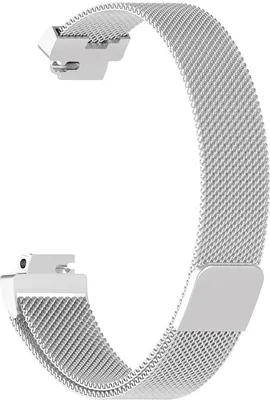 Produktbild von BStrap Milanese (Small) Armband für Fitbit Inspire, silver